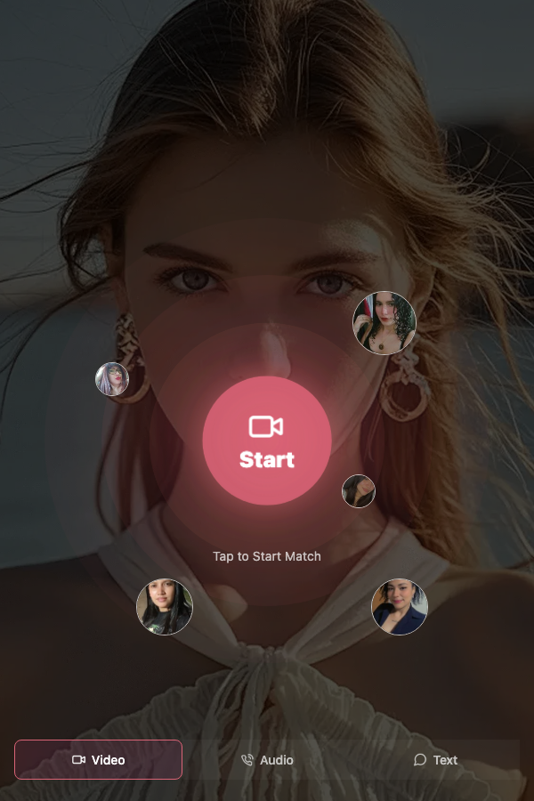 Actual CamCrush video match start screen